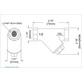 Model 10791 Air Strainer, 1 / 2 inch