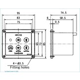Flush-mounted Control-Panel (or second Control Panel) for 1st12HR-55
