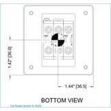 Modell M-322 Druckknopf „Allgemeiner Notfallalarm“, beleuchtet, Unterputzmontage