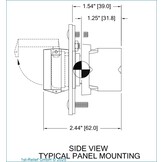 Model M-322 "Algemeen noodalarm" drukknop, verlicht, inbouw