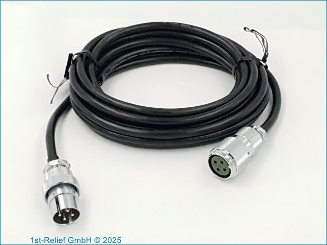 Câble de connexion entre le chargeur BCN-24S et le boîtier conteneur pour lampe portable ALDIS