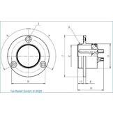 ALDIS Nanahoshi Kagaku Rundsteckverbinder, 4-polig, Buchse/Steckdose, Female, NCS Serie 30NCS