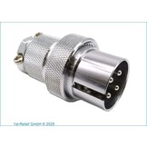 ALDIS Nanahoshi Kagaku Circular Connector, 4 Contacts, Cable Mount, Plug, Male, NCS Series 30NCS