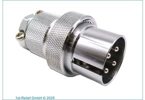 ALDIS-connector, 4 contacten, kabelbevestiging, stekker, mannelijk