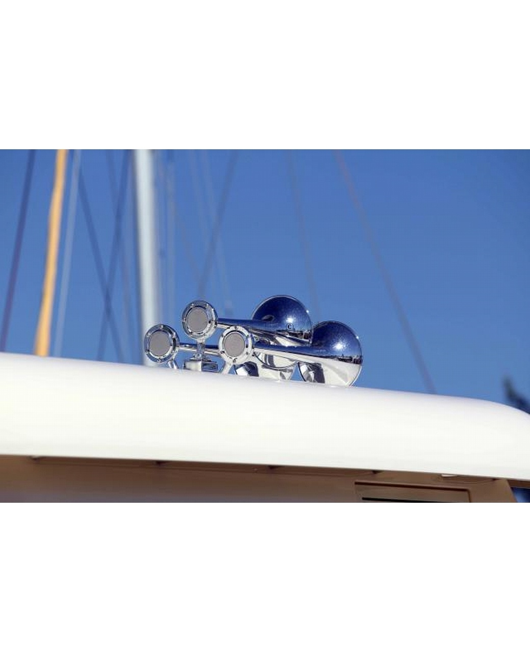 Bocina de aire para barco T-0A cromada, trompeta con sonido de timbre P-131-82