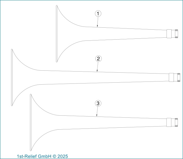 T-0A Schiffslufthorn Chrom, Glockenton-Trompete P-131-83