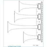 Q-4-474 Chrome Chimetone Luchthoorn (75 tot 200 m LOA)
