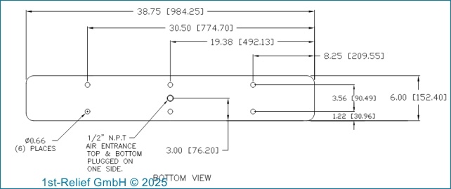 Q-4-474 Chrom-Chimetone-Drucklufthorn (75 bis 200 m LOA)