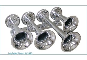 Bocina de aire con sonido chimetone cromado Q-4-474
