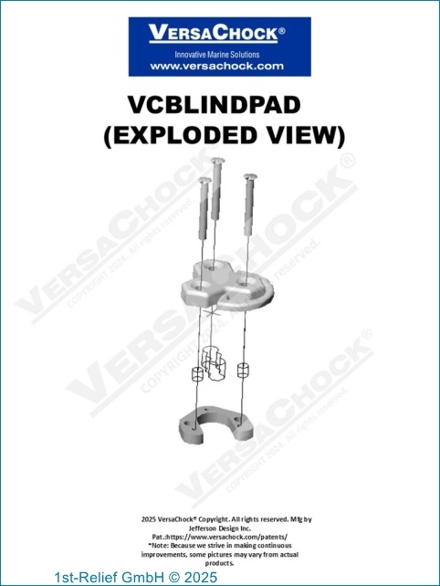Kit de placa de fijación ciega para placa de cubierta roscada