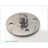 VersaChock - Piastra di supporto filettata - 50 mm od/filettatura M10 - 316 ss (include piastra di supporto)