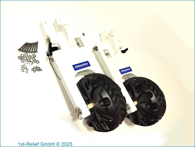 VersaChock - Sistema di carrello retrattile per tender, versione 2