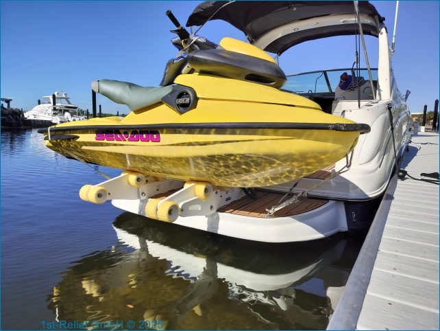 Bossoir robuste (inclinable et à roues) pour bateaux