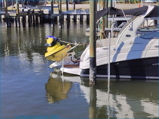 Bossoir robuste (inclinable et avec roues) pour bateaux
