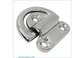 Folding hinged eyelet made from 316 stainless-steel