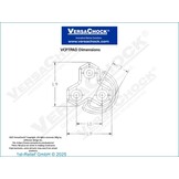 VersaChock - Ojal plegable con bisagra fabricado en acero inoxidable 316