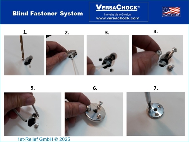 VersaChock - Kit de fijación para persianas anchas