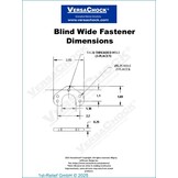 VersaChock - Kit de fijación para persianas de doble ancho