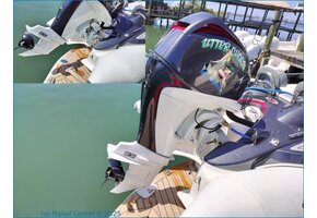 Outboard skeg rest plate