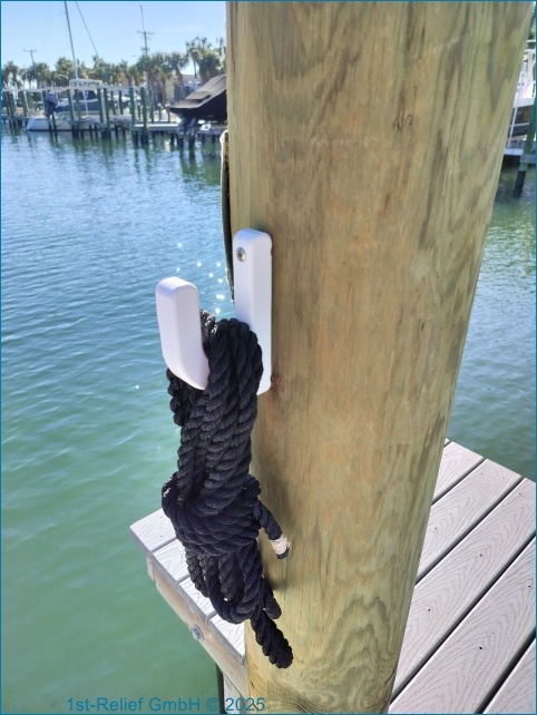 VersaChock - Soporte para mástil de línea de muelle y bichero para barco