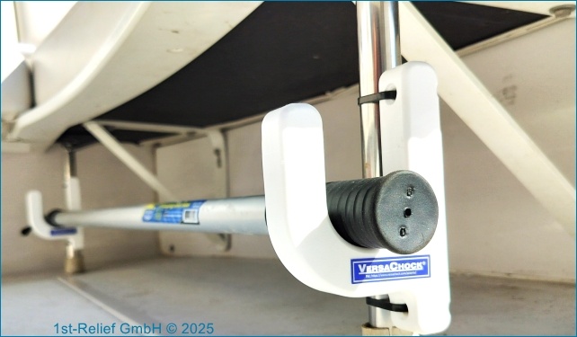 VersaChock - Soporte para mástil de línea de muelle y bichero para barco