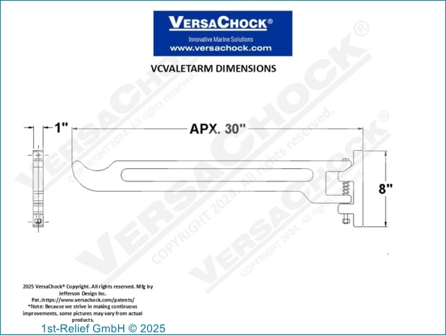 VersaChock - Brazo de valet de línea de muelle