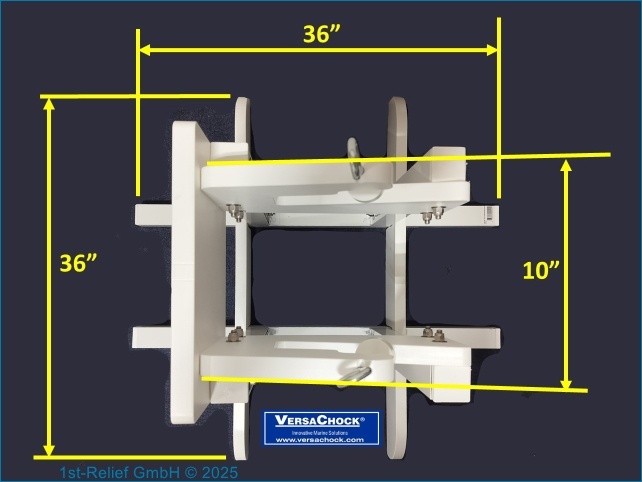 VersaChock - Verticale roeiboot en buitenboordmotorstandaard