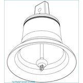 12 inch ship bell (fog bell) in chrome  or Stainless steel for vessels over 20 meters
