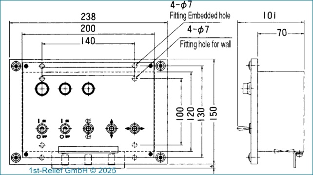 Projecteur au xénon de 40 cm (15 - 3 / 4 pouces) avec télécommande électrique