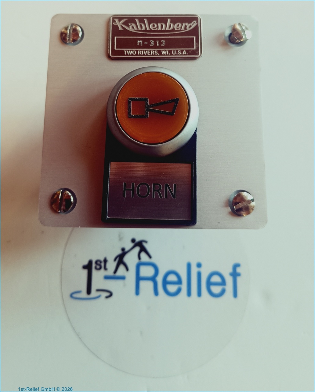 Model M-313 Illuminated Push Button, Horn, Flush Mount