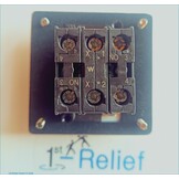 Modello M-313 Pulsante illuminato, clacson, montaggio a incasso