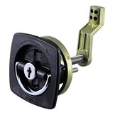 Flush Lock met 2 sleutels, pallen geven de open of gesloten positie aan, eenvoudige installatie in een gat met een diameter van 2 inch