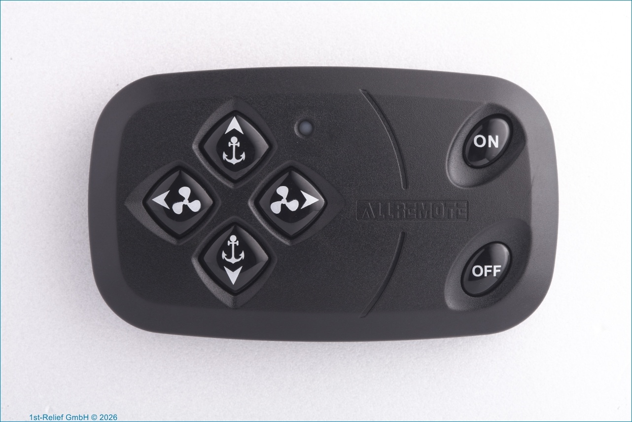 Anchor Windlass &Thruster Remote Control Kit (1 Control box, 1 Dash-mount Remote, 1 Handheld Remote)