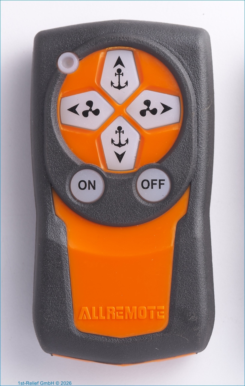 Kit de control remoto para molinete de ancla y propulsor (1 caja de control, 1 control remoto para montaje en tablero, 1 control remoto de mano)