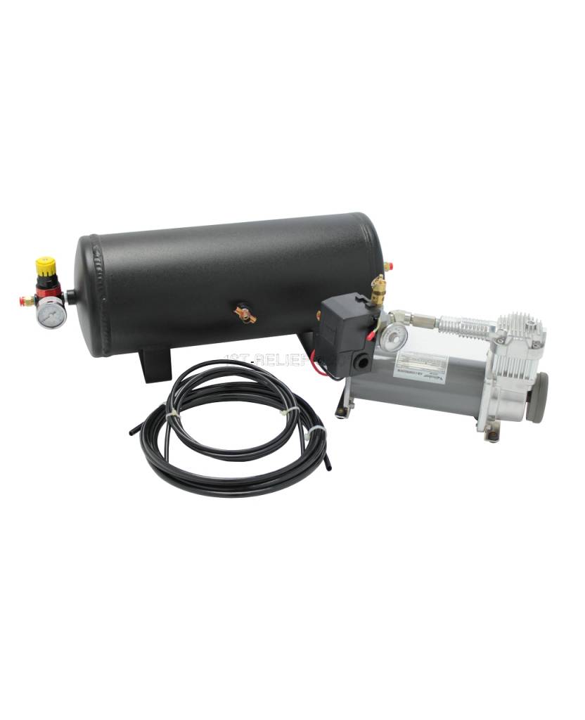 Compressor/tankkit, P449-26, 12 VDC Compressor-tankkit [24 VDC] Continubedrijf voor T-0A, S-330 en D-330