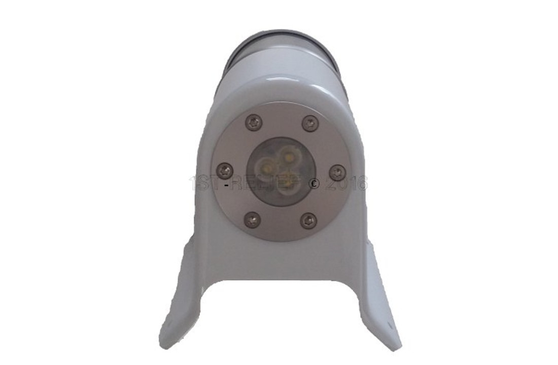 Luce di navigazione / Lanterna LED 580 - Luce di testa d'albero bianca incl. Mastbracket (tutto bianco)