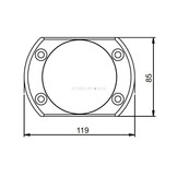 Luz subacuática LED ultradelgada compacta Equator MSR1280