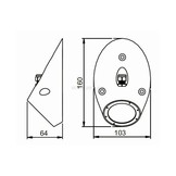 Lampe sous-marine à LED haute puissance Conus MST0680 conçue comme un cône tronqué incliné