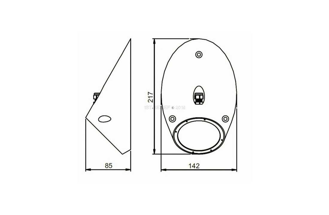 Conus MST18240 de alta potencia LED de luz bajo el agua diseñado como tronco de cono inclinado
