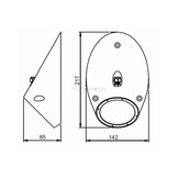 Luz subacuática LED de alta potencia Conus MST18240 diseñada como cono truncado inclinado