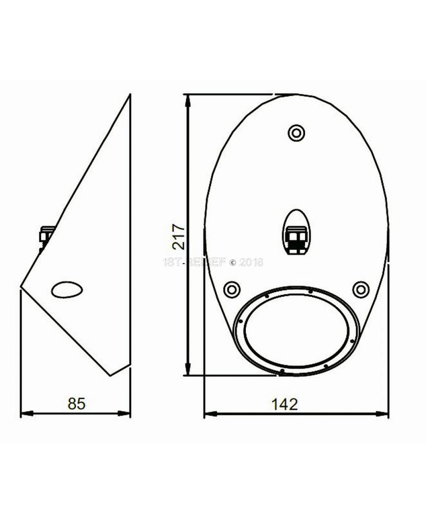 Conus MST18240 highpower LED sous-marine conçue comme cône tronqué en pente