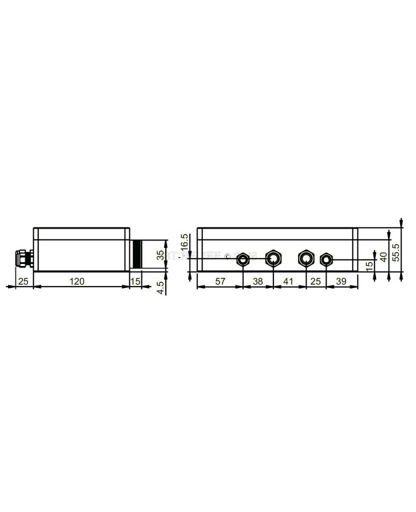 Conus MST18240 highpower LED sous-marine conçue comme cône tronqué en pente