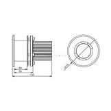 Plaque MFM0680 LED onderwaterlamp voor inbouwmontage