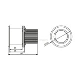 Plaque MFM18240 LED underwater light for flush-mount installation