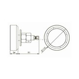 Superyacht Unterwasser-LED-Licht Convex MTH18240S