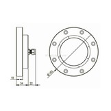 Superyacht Unterwater LED Light Convex MSR18240S