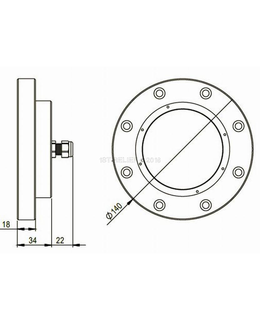 Lumière Superyacht Unterwater LED Convex MSR18240S