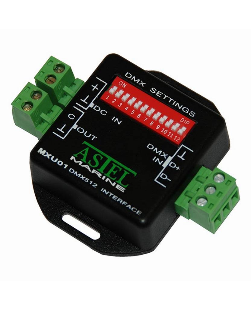 DMX512 Interface MXU01 système de contrôle de l'éclairage en utilisant le réseau de communication numérique DMX512 standard.