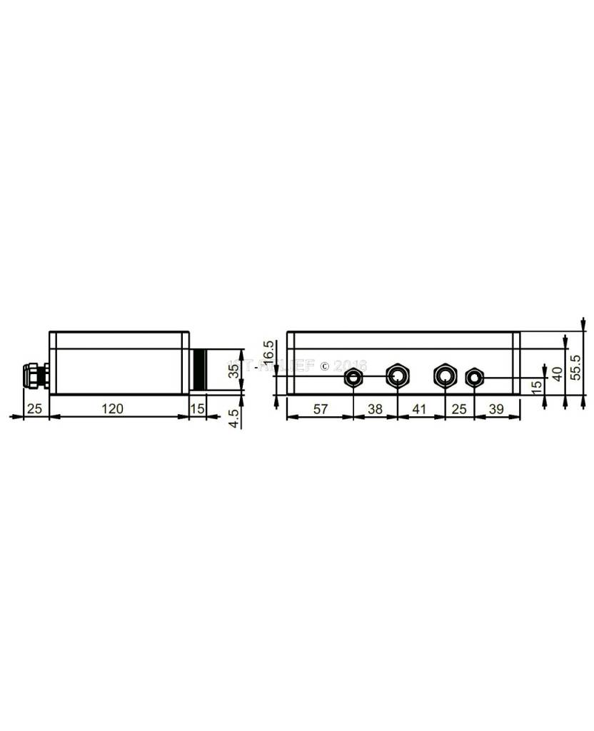 Convex MST0680 LED éclairage sous-marin pour la surface standard à l'arrière de la coque