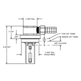 Válvula de límite de llenado (giratoria, para tanques de aluminio)